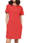 Solid T-Shirt Dress for Women