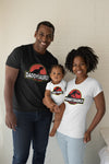Family T shirt with Dinosaurus design