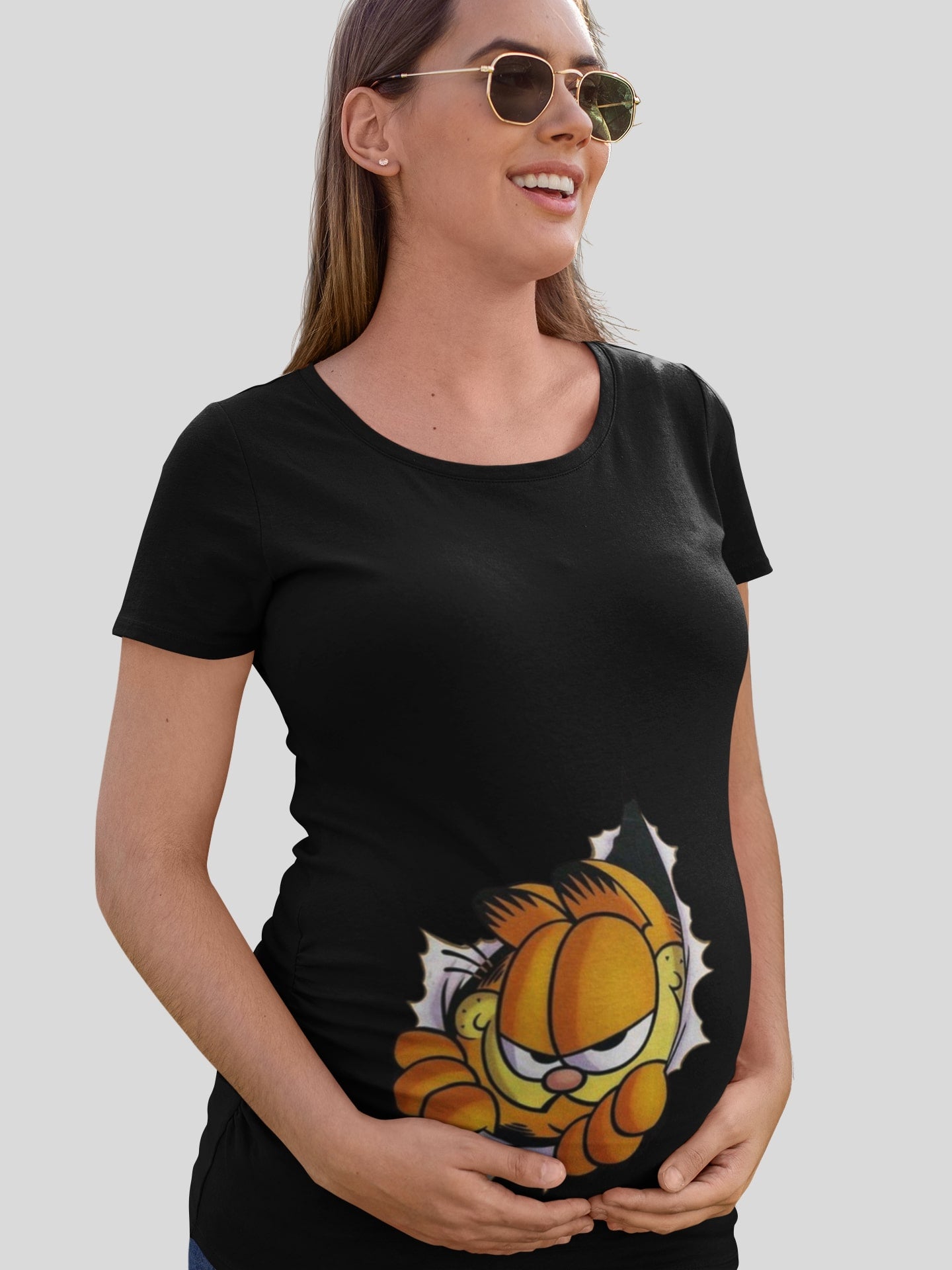 Garfield Maternity T-shirt for Women - lacysouls