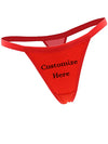 Custom Design Sexy Red Comfy Cotton String Thong - lacysouls